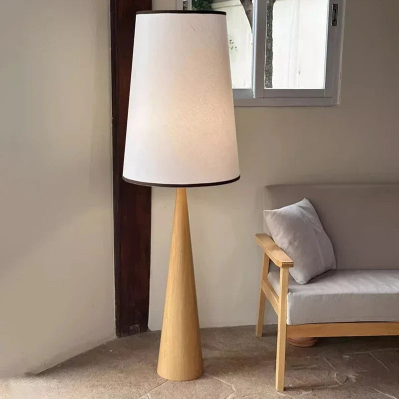 Modern Wooden LED Floor Lamp for Living Room and Bedroom Decor 2