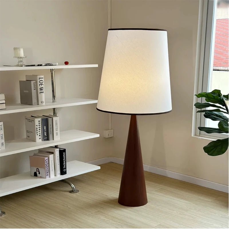 Modern Wooden LED Floor Lamp for Living Room and Bedroom Decor 4