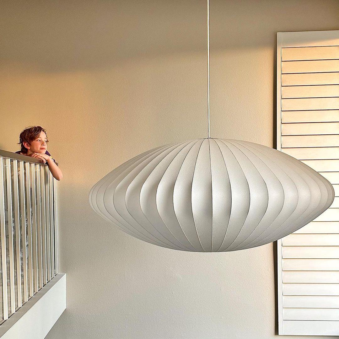 Nelson Bubble Pendant Lamp - Adjustable Height Kitchen Pendant Lighting Fixture 4