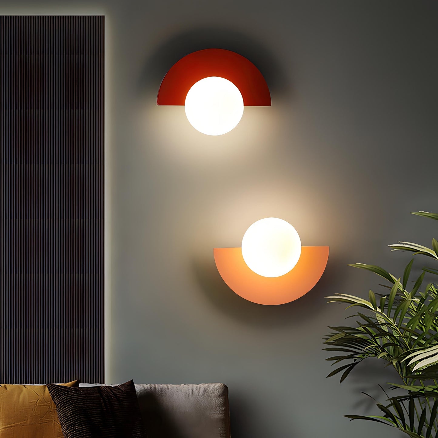 Nordic Semicircle Wall Sconce Light with 6 Color Options for Modern Home Lighting 1