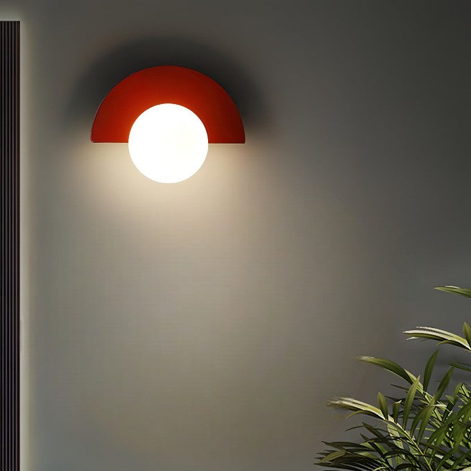Nordic Semicircle Wall Sconce Light with 6 Color Options for Modern Home Lighting 9