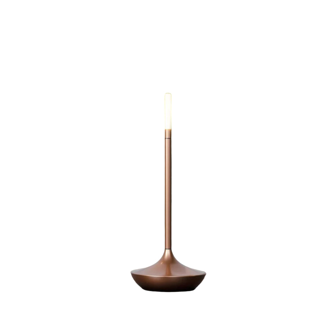 Wick LED Candle Table Lamp with Touch Control & USB Rechargeable Design