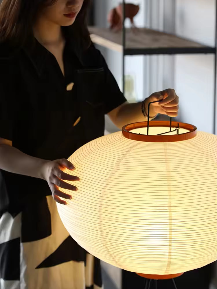 Elegant Japanese Mulberry Paper Floor Lamp