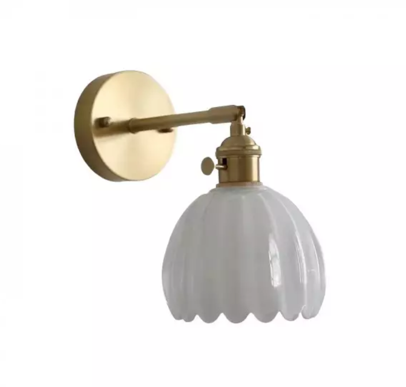 Retro Tulip-Shaped Wall Light for Elegant Home Decor and Ambient Lighting
