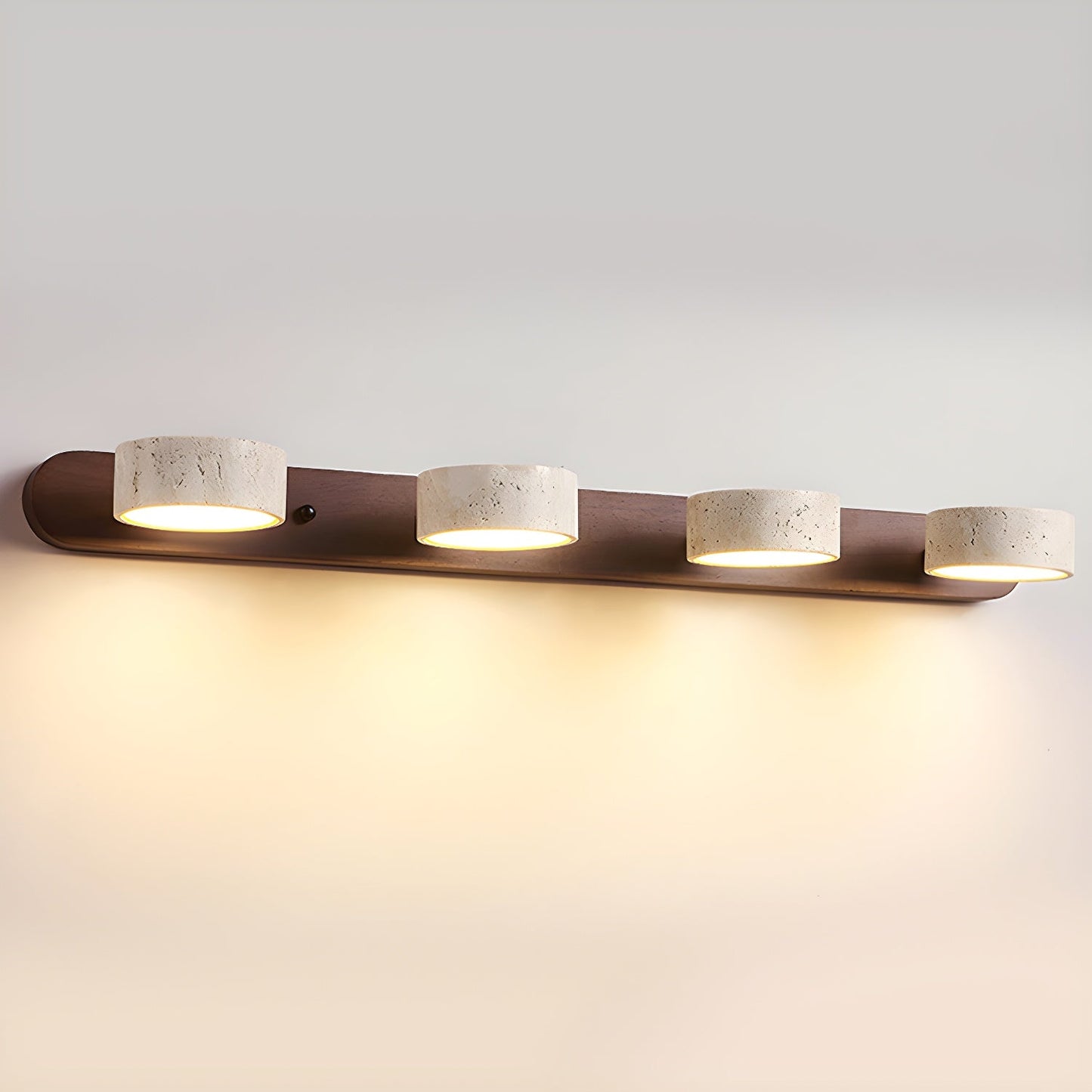 Yellow Travertine Wall Sconce with Integrated LED for Indoor Spaces 9