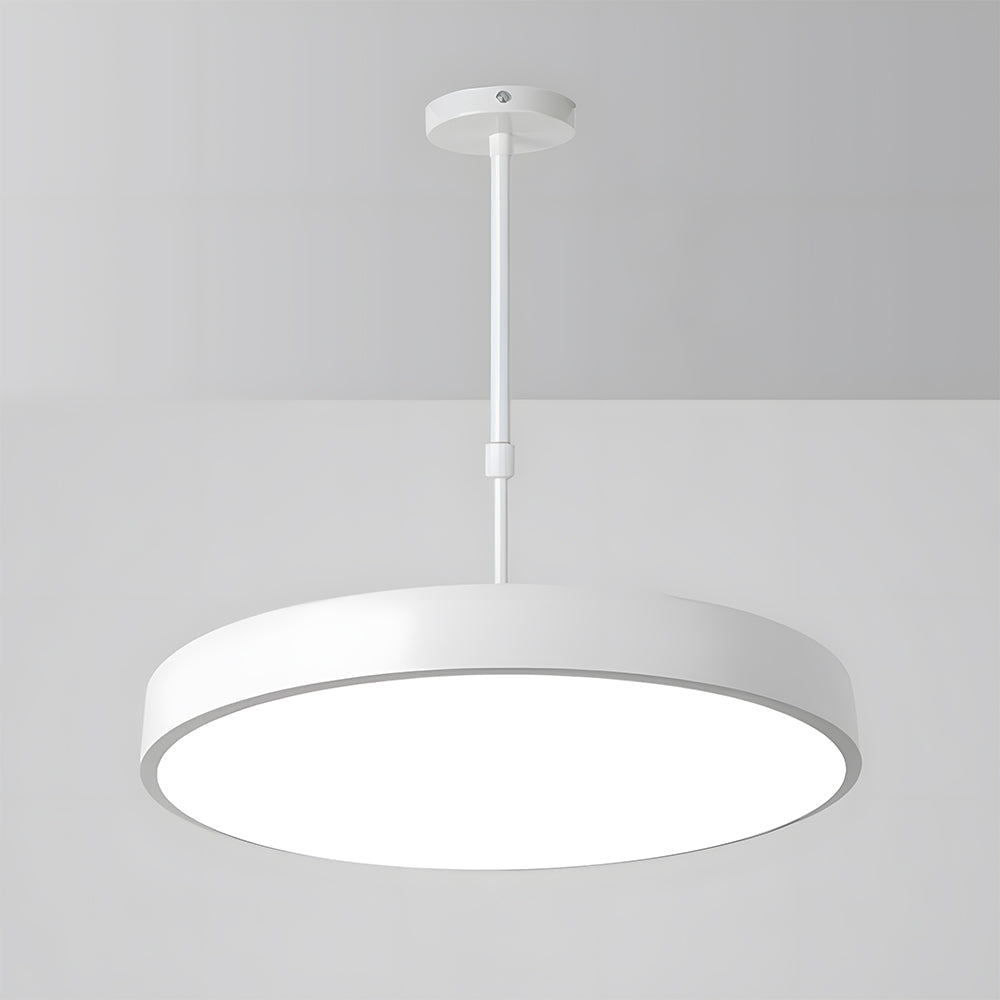 Modern pendant light fixture on a gray background