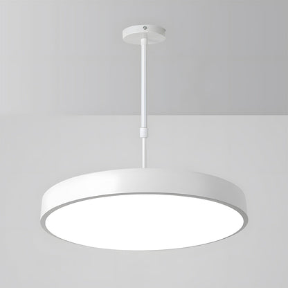 Modern pendant light fixture on a gray background