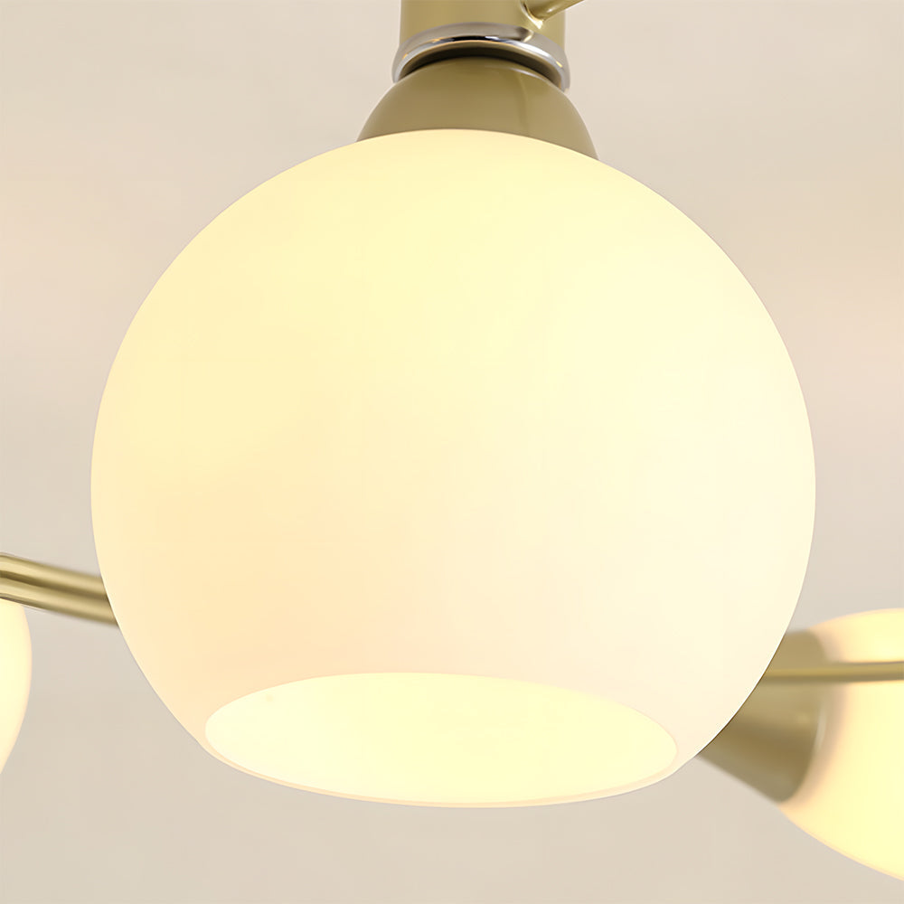 Close-up of a light bulb with a beige background