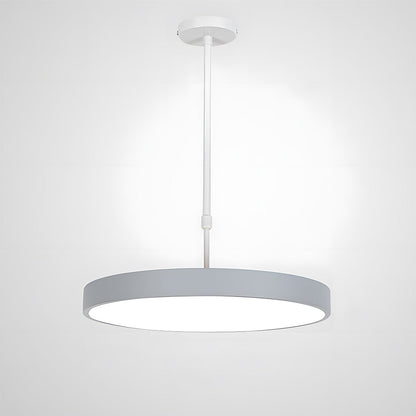 White pendant light on a white background