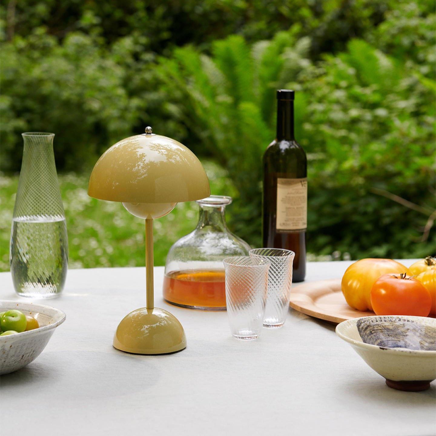 Flowerpot Mushroom Table Lamp with Touch Control