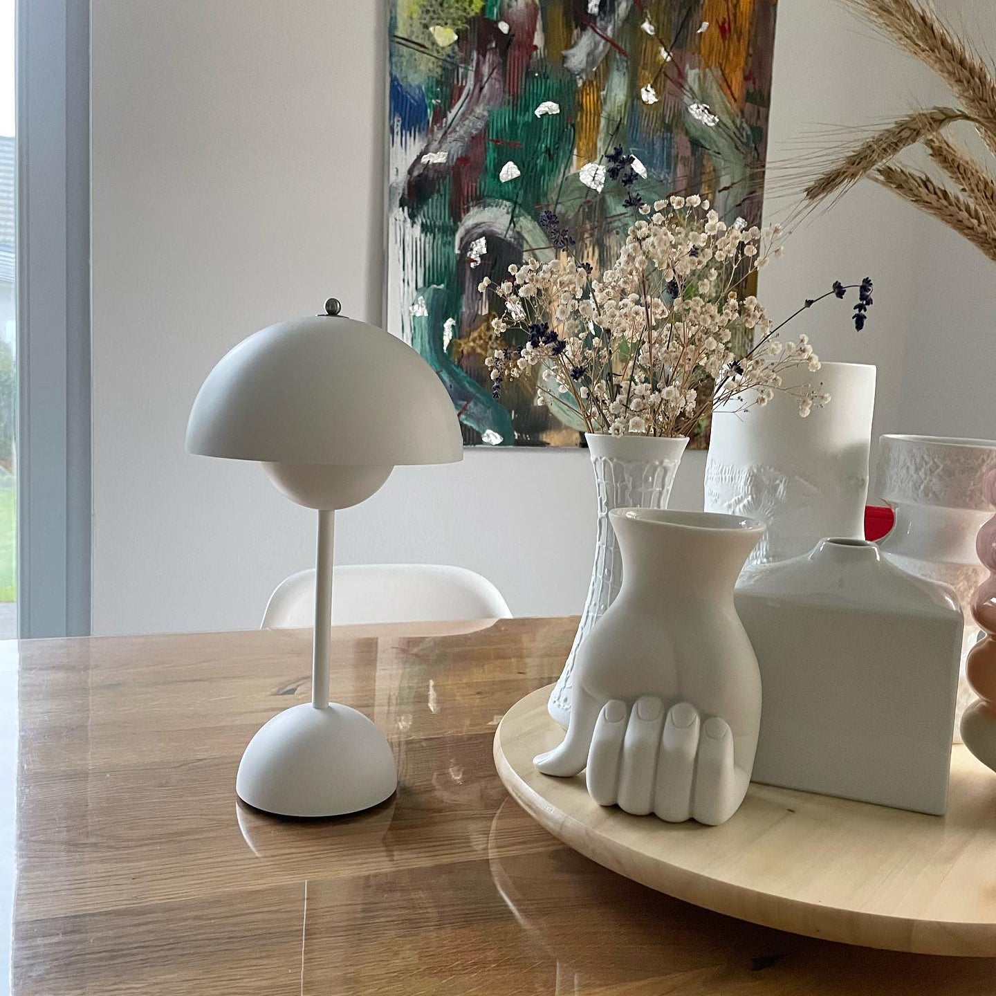 Flowerpot Mushroom Table Lamp with Touch Control