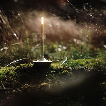 Wick LED Candle Table Lamp with Touch Control & USB Rechargeable Design