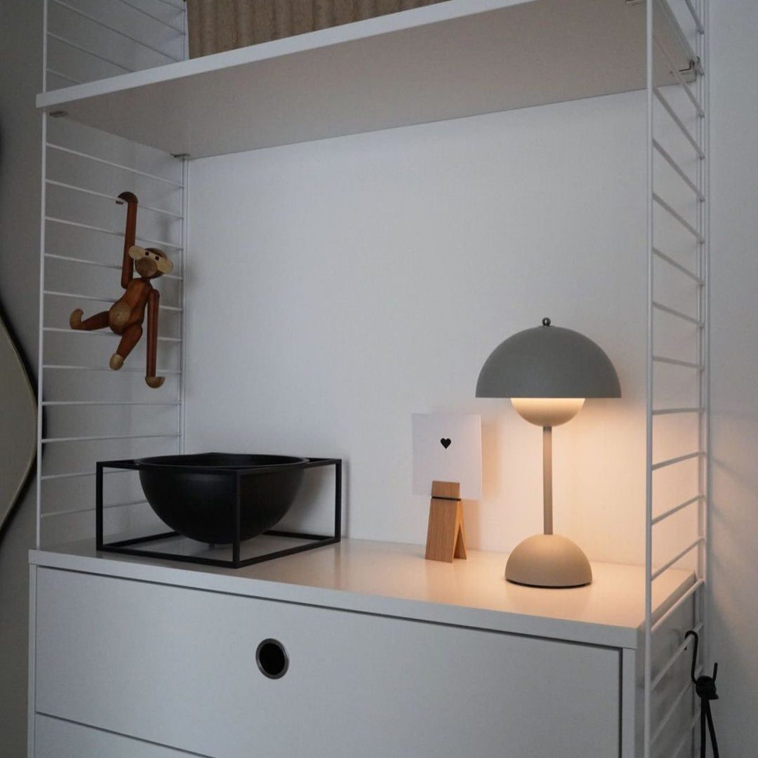 Flowerpot Mushroom Table Lamp with Touch Control