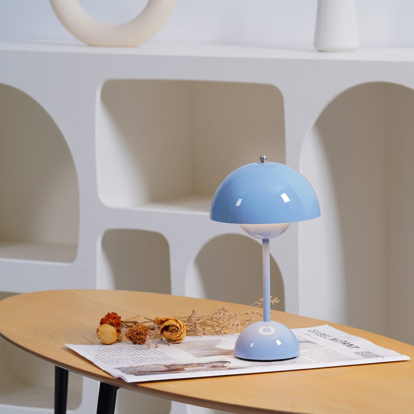 Flowerpot Mushroom Table Lamp with Touch Control