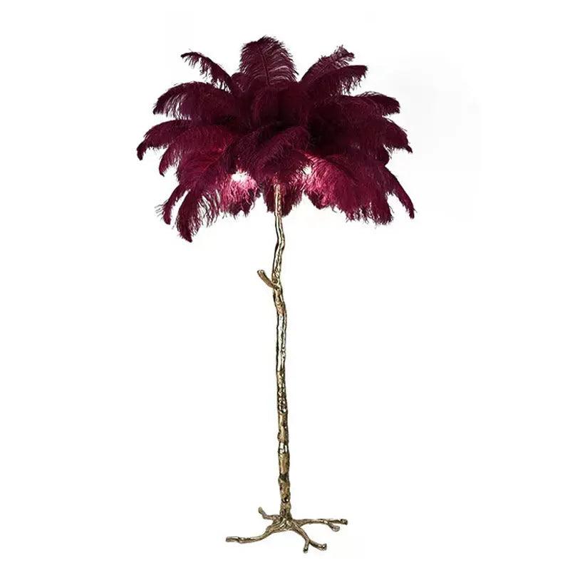 Modern Floor Lamp Nordic Ostrich Feather