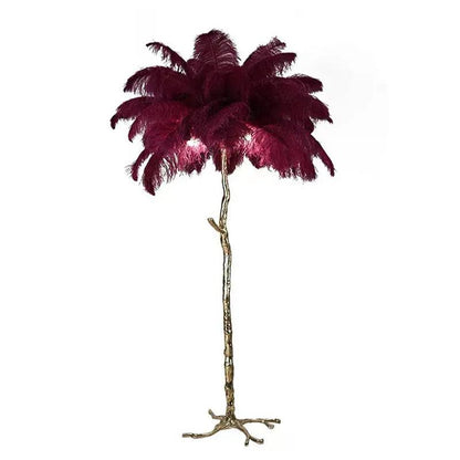 Modern Floor Lamp Nordic Ostrich Feather