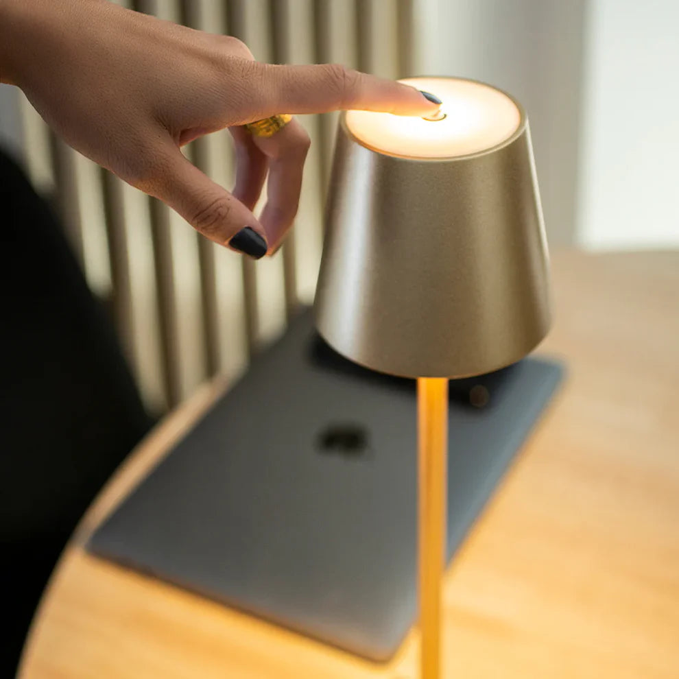 Portable Rechargeable LED Table Lamp - Touch-Dimming Cordless & Stylish Design