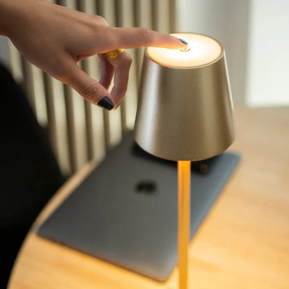 Portable Rechargeable LED Table Lamp - Touch-Dimming Cordless & Stylish Design