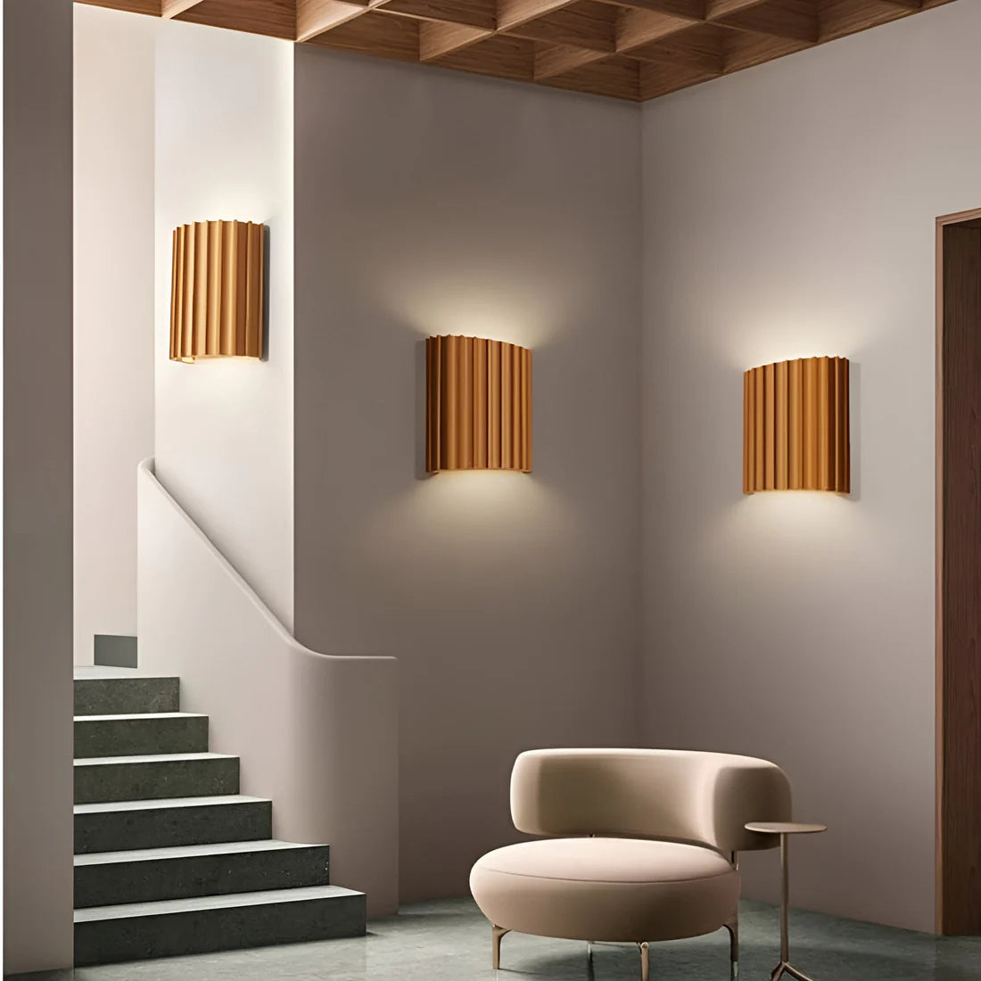 Modern Artistic Resin Wall Light with LED for Versatile Home Spaces