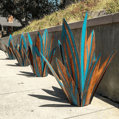 Handmade Solar Agave Garden Lamp – Waterproof Outdoor Solar Garden Lights