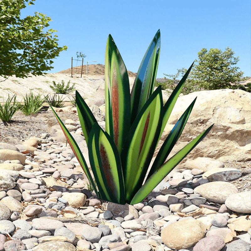 Handmade Solar Agave Garden Lamp – Waterproof Outdoor Solar Garden Lights