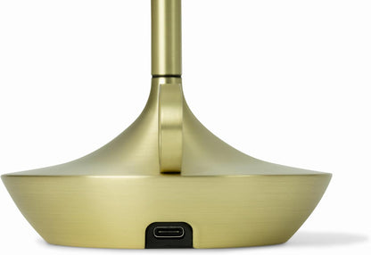 Wick LED Candle Table Lamp with Touch Control & USB Rechargeable Design