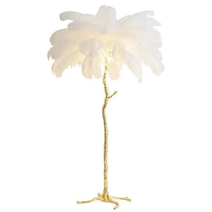 Modern Floor Lamp Nordic Ostrich Feather