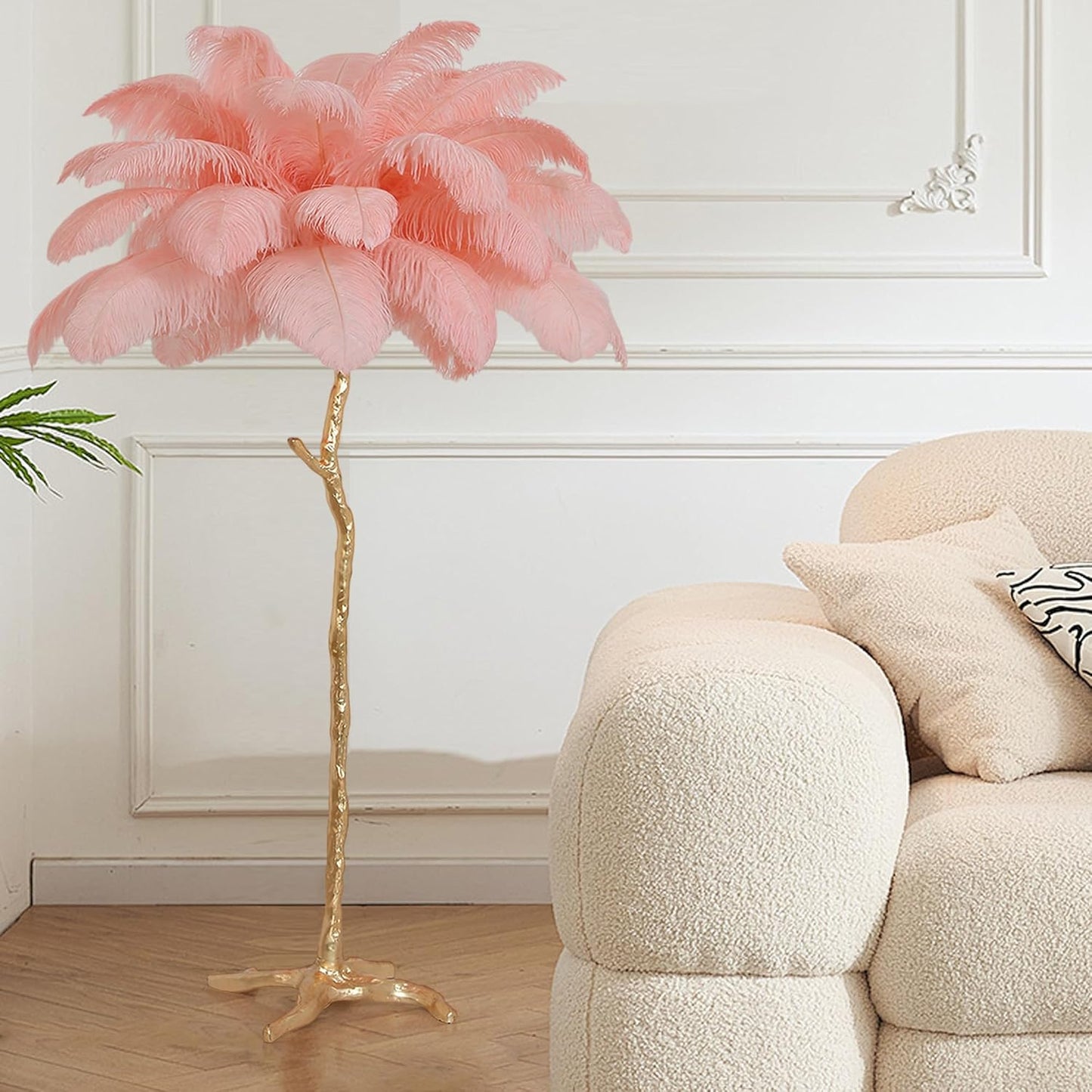 Modern Floor Lamp Nordic Ostrich Feather