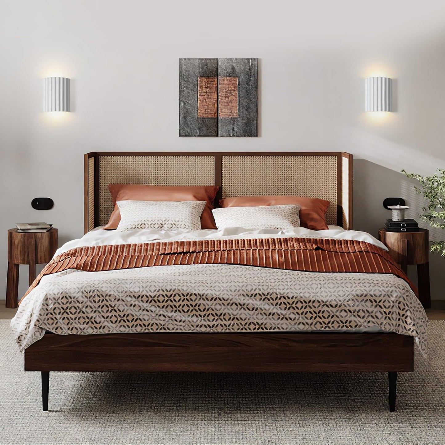 Modern Artistic Resin Wall Light with LED for Versatile Home Spaces