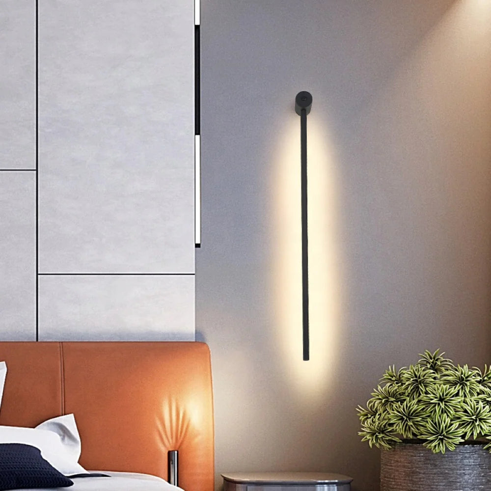 Modern LED Wall Light with Remote Control for Custom Brightness Sconce