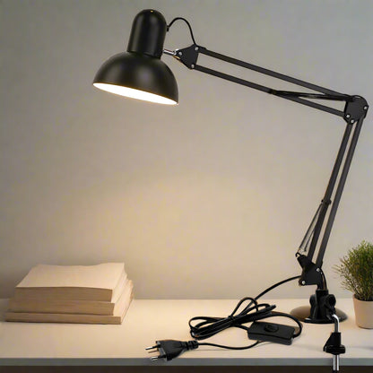 Adjustable LED Desk Lamp with E27 Bulb for Home Office Use and Flexible Positioning 0
