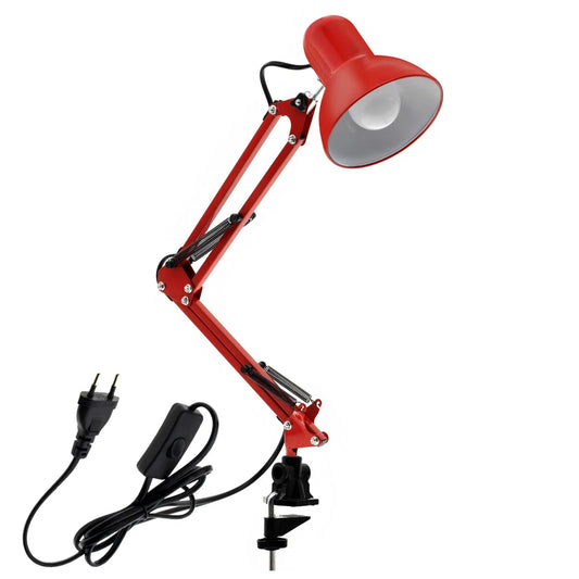 Adjustable LED Desk Lamp with E27 Bulb for Home Office Use and Flexible Positioning 6