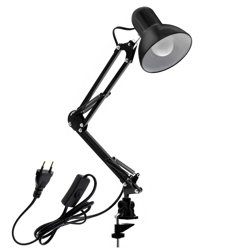 Adjustable LED Desk Lamp with E27 Bulb for Home Office Use and Flexible Positioning 7