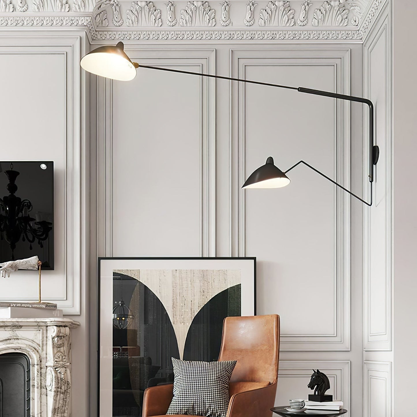 Adjustable Serge Mouille Wall Sconce Light for Modern Interior Spaces 2