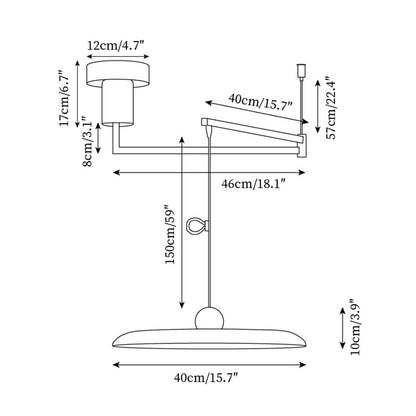 Adjustable Tizio Pendant Lamp - Elegant Kitchen Pendant Lighting with Integrated LED 5