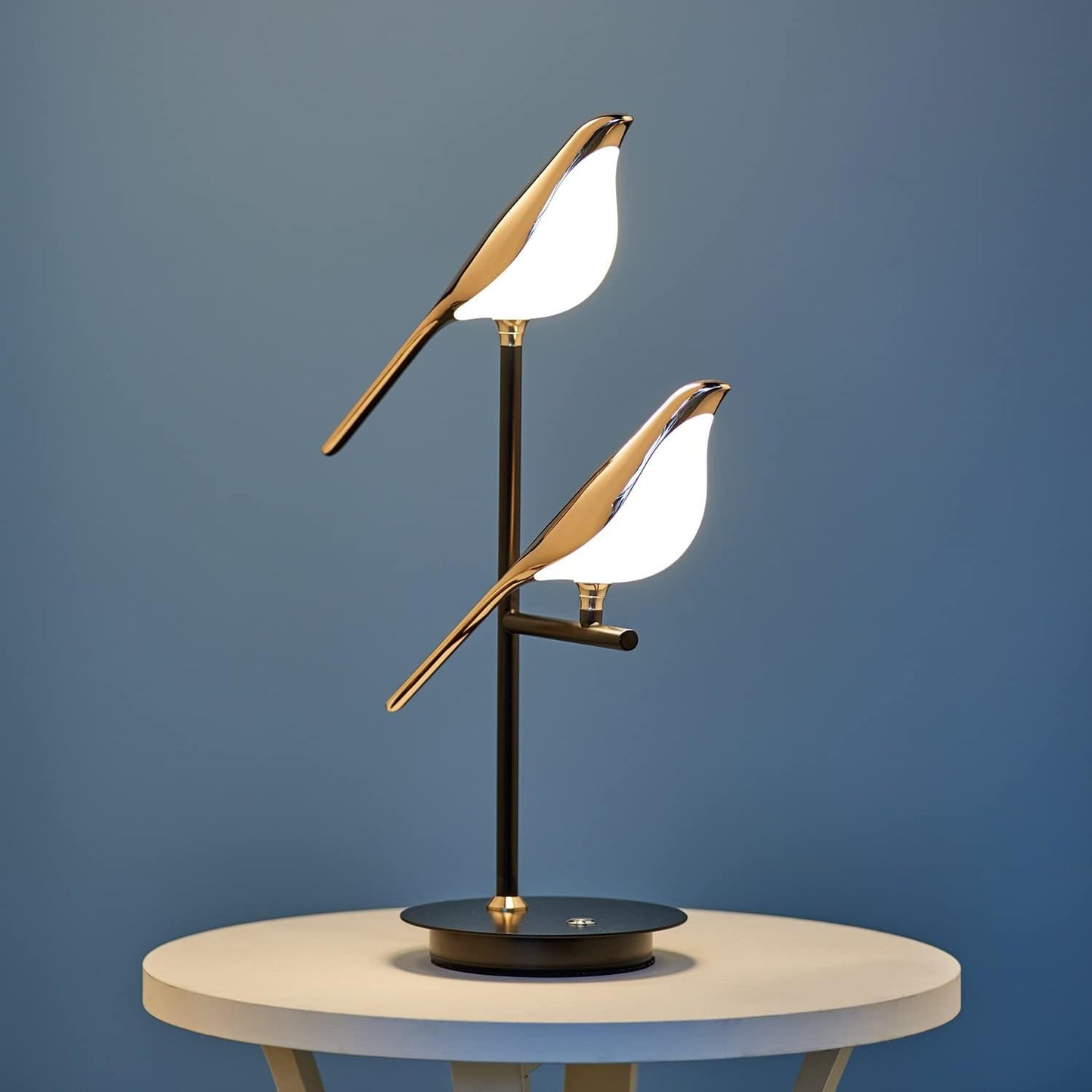 Artistic Golden Bird Table Lamp - Unique LED Nightstand Lamp for Bedroom Decor 5