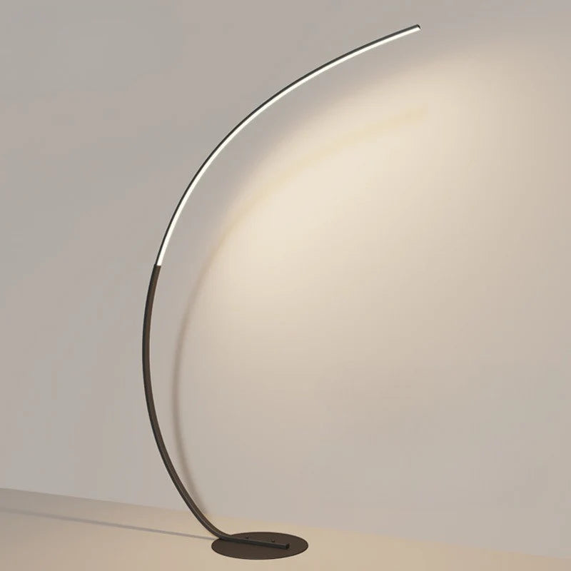 Curved Floor Lamp with Minimalist Design
