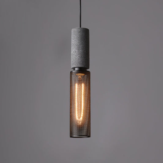 Black Concrete Pendant Lamp - Unique Urban Design for Kitchen Pendant Lighting 0