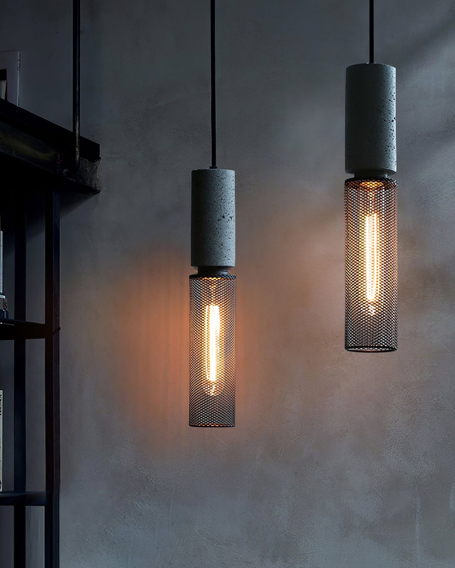 Black Concrete Pendant Lamp - Unique Urban Design for Kitchen Pendant Lighting 5