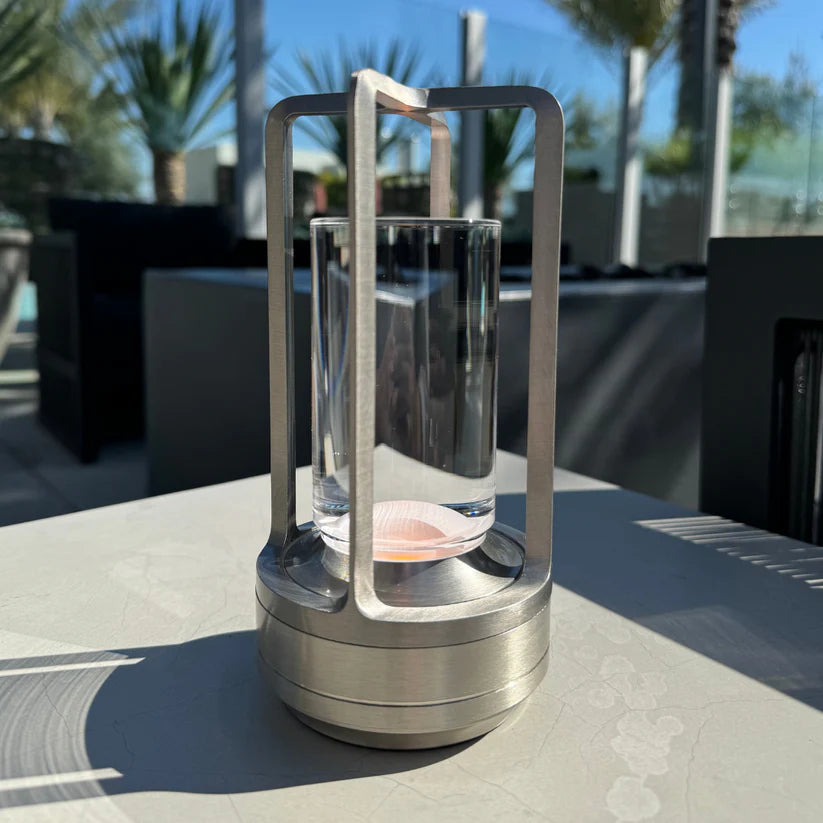 Crystal Cylinder Table Lamp with Touch Sensor