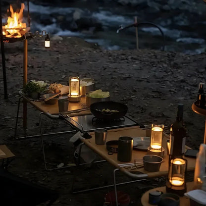 Crystal Cylinder Table Lamp with Touch Sensor