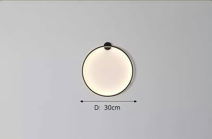 Circle Classic Adjustable Wall Light Sconce for Relaxing Atmosphere in Black or Gold 0