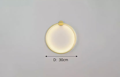 Circle Classic Adjustable Wall Light Sconce for Relaxing Atmosphere in Black or Gold 7
