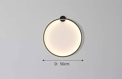 Circle Classic Adjustable Wall Light Sconce for Relaxing Atmosphere in Black or Gold 9