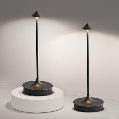 Cordless Rechargeable LED Table Lamp with Touch Dimming & Waterproof Design