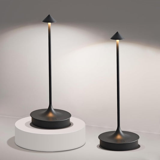 Cordless Rechargeable LED Table Lamp with Touch Dimming & Waterproof Design