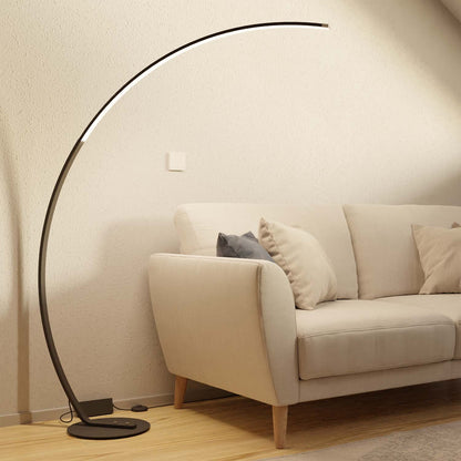 Curved Floor Lamp with Minimalist Design