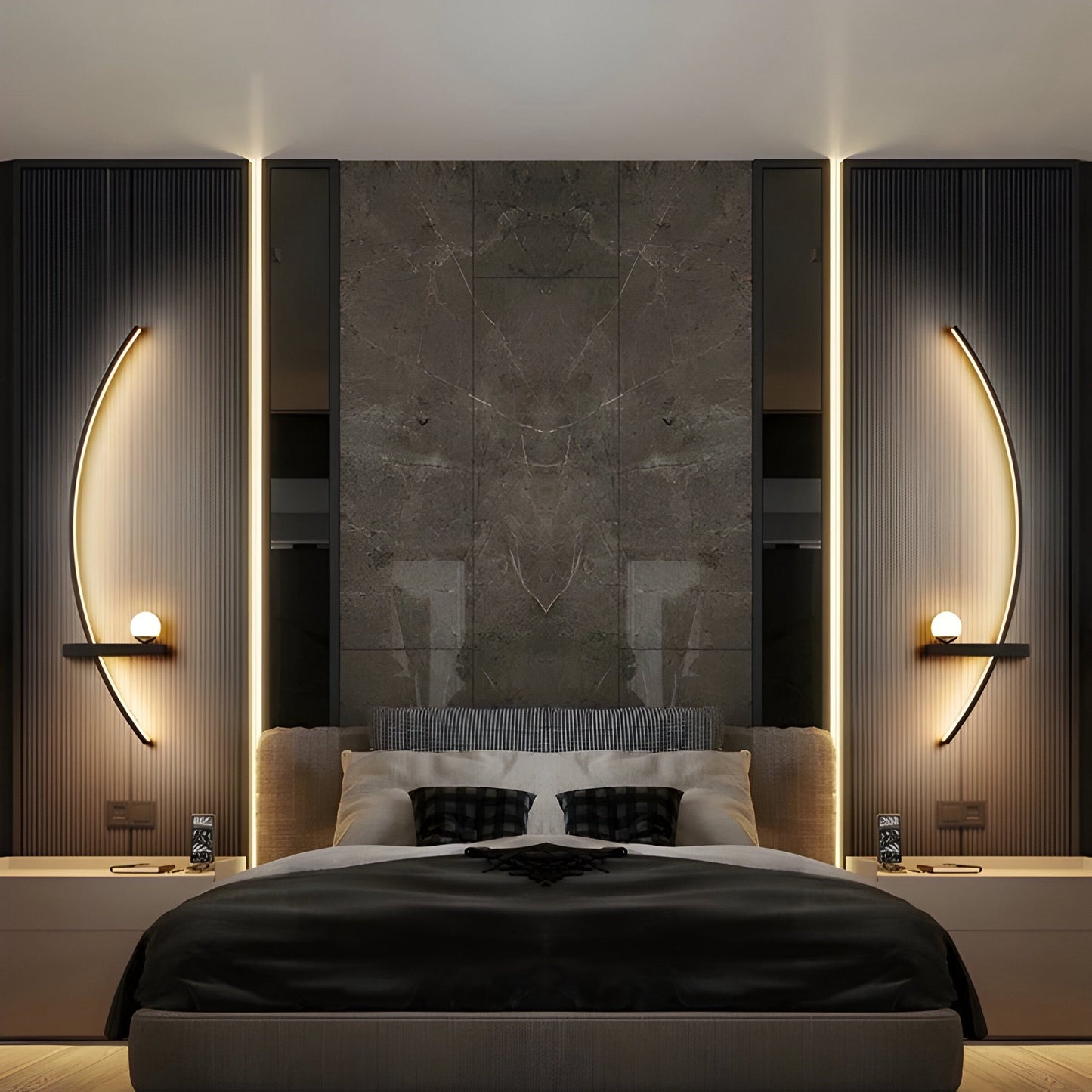 Dimmable Modern Wall Sconce with Minimalist Design for Bedroom and Living Room 1