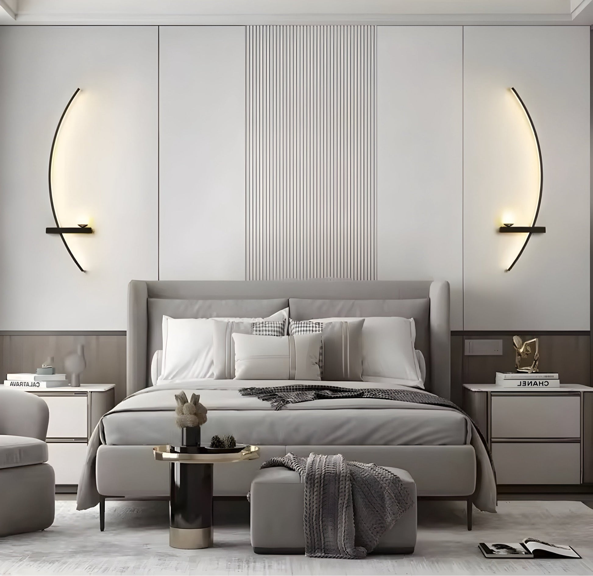 Dimmable Modern Wall Sconce with Minimalist Design for Bedroom and Living Room 2