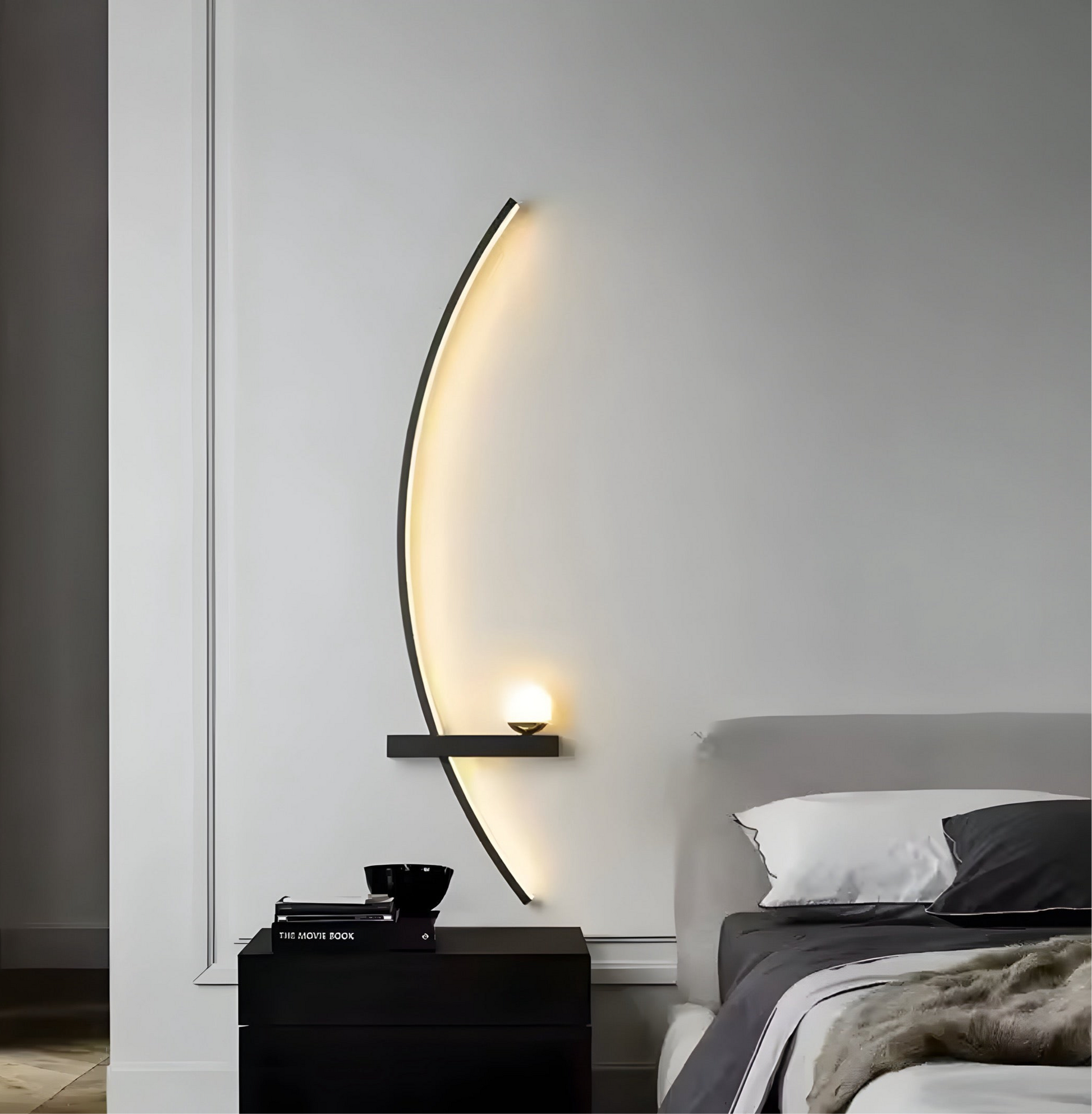 Dimmable Modern Wall Sconce with Minimalist Design for Bedroom and Living Room 7